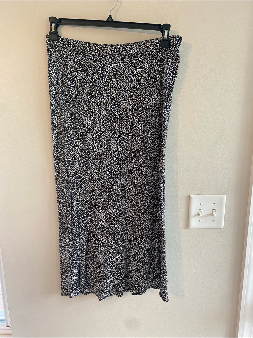 GAP Black and White Floral Maxi Skirt